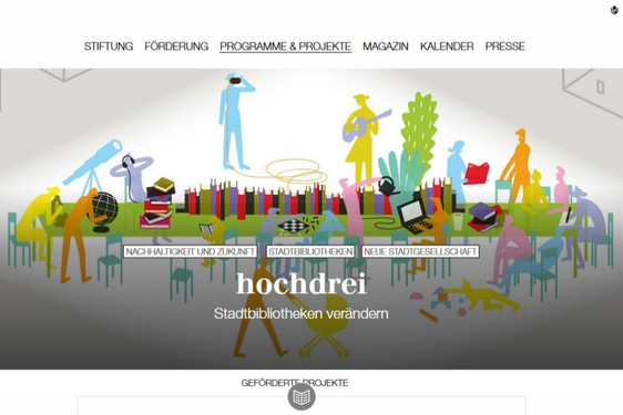 Screenshot Website Kulturstiftung des Bundes