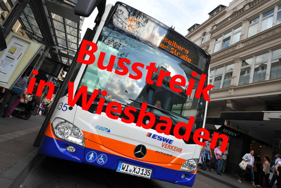 ESWE Verkehr wird am Dienstag in Wiesbaden bestreikt.