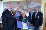 von links nach rechts: Dietmar Wille, Paul Kilbinger, Gerda Bornwasser, Wolfgang Seydell, Norbert Höfel