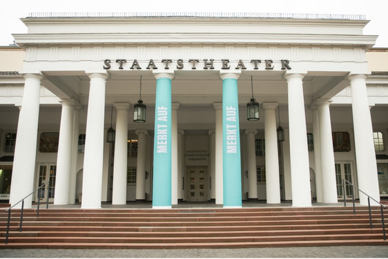 Das Hessische Staatstheater in Wiesbaden.
