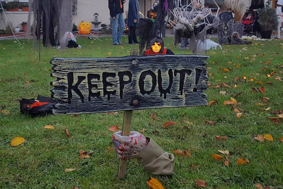 Die Zufahrten zu den amerikanischen Wohngebieten werden an Halloween gesperrt.