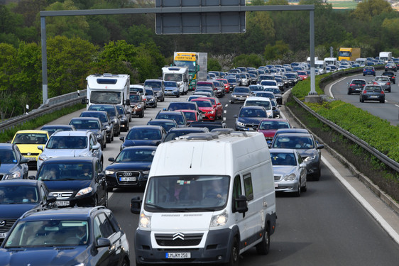 Deutlich mehr Staus auf den Autobahnen in Hessen als im Vorjahr