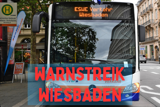 Warnstreiks in Wiesbaden am Dienstag: Busse, Kliniken und Stadtverwaltungen betroffen.