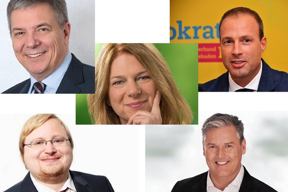 Das Kandidaten-Karussell für die Wiesbadener OB-Wahl dreht sich noch. Bis jetzt haben sich fünf Personen um das Amt beworben.
