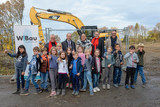 Vorfreude auf die neue Schule, herrschte beim Baubeginn am Moltkering.